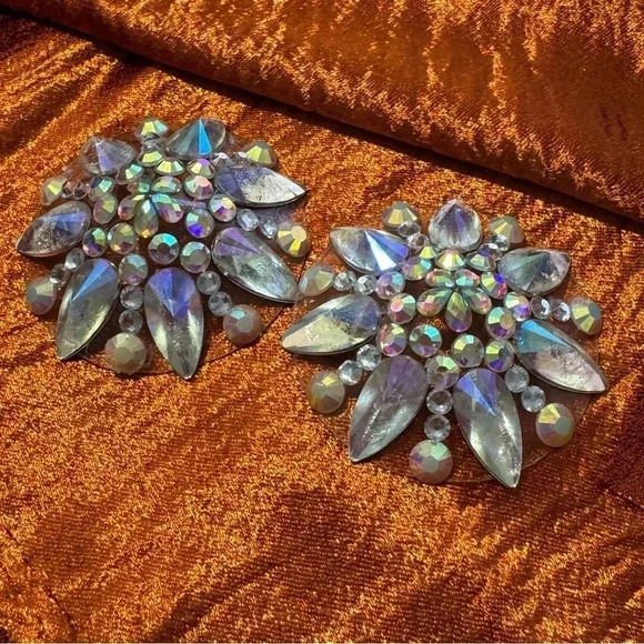 Elizabeth Tailor Accessories - Rhinestone Clear Illusion Pasties - reusable!